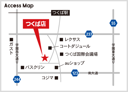 つくば店地図